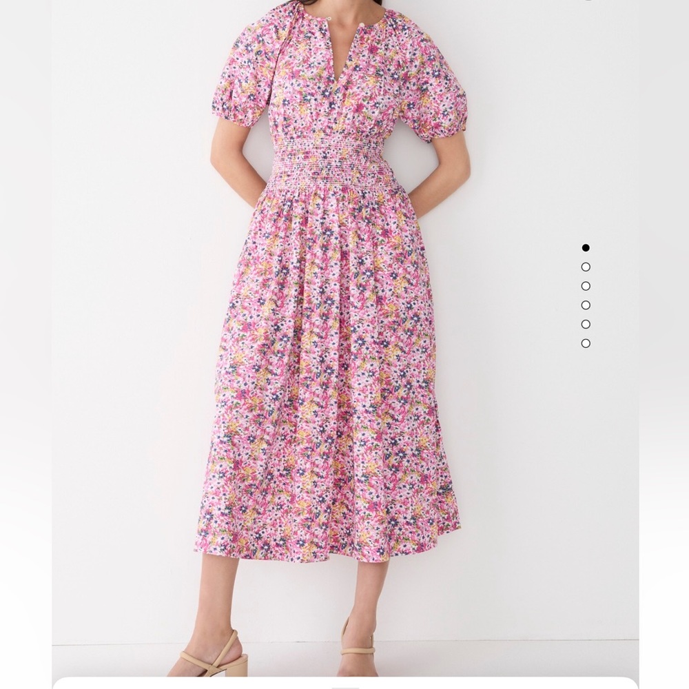 JCREW PUFF SLEEVE SMOCK DRESS